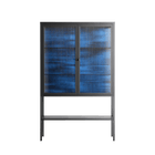 The Blue Line - Loft Cabinet - Craig Watkins - Antracite - Reeded glass