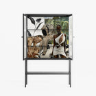 As The Rain Falls - Loft Cabinet - Sophie Goudman-Peachey - Antracite - Reeded glass