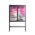 The Ringmaster - Loft Cabinet - Caitlin Flood-Molyneux - Antracite - Reeded glass