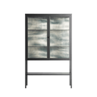 Ode to Summer 3 - Loft Cabinet - Diana Catchpole - Antracite - Reeded glass