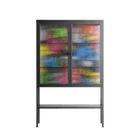 All The Good Guys - Loft Cabinet - Craig Watkins - Antracite - Reeded glass