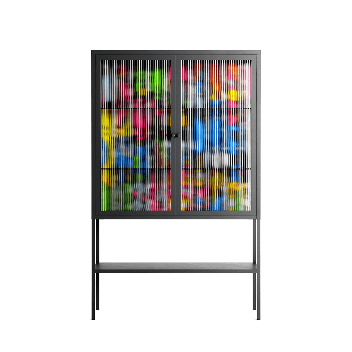 All The Good Guys - Loft Cabinet - Craig Watkins - Antracite - Reeded glass