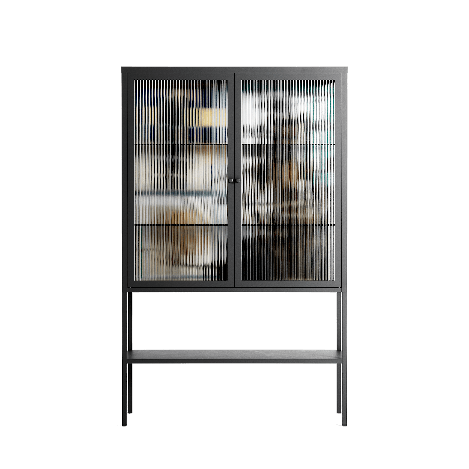 Dreaming With Open Eyes - Loft Cabinet - Sophie Goudman-Peachey - Antracite - Reeded glass