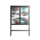The Dessolution - Loft Cabinet - Mathilda Kienast - Antracite - Reeded glass