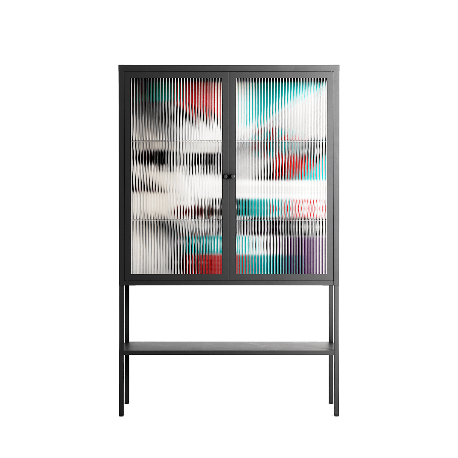 The Dessolution - Loft Cabinet - Mathilda Kienast - Antracite - Reeded glass