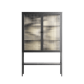 Oberon and Elgar - Loft Cabinet - Naia Escribano - Antracite - Reeded glass