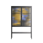 The Towering Hall Full Of Light 2 - Loft Cabinet - Nick Liefhebber - Antracite - Reeded glass
