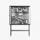 Flight Of Fancy 3 - Loft Cabinet - Diana Catchpole - Antracite - Reeded glass