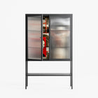 Where We Belong - Loft Cabinet - Sophie Goudman-Peachey - Antracite - Reeded glass
