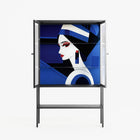 Beyond The Veil Of Consciousness - Loft Cabinet - Mathilda Kienast - Antracite - Reeded glass