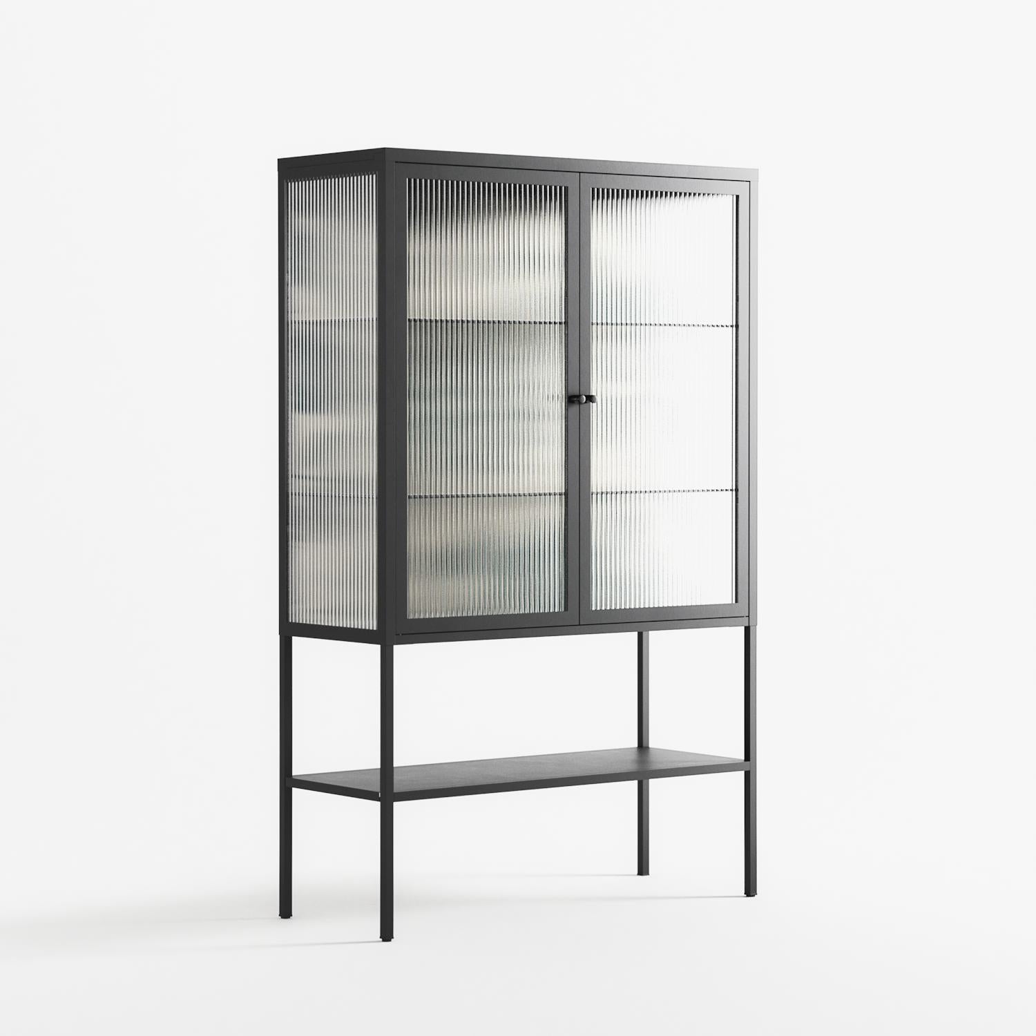 Ode to Summer 6 - Loft Cabinet - Diana Catchpole - Antracite - Reeded glass