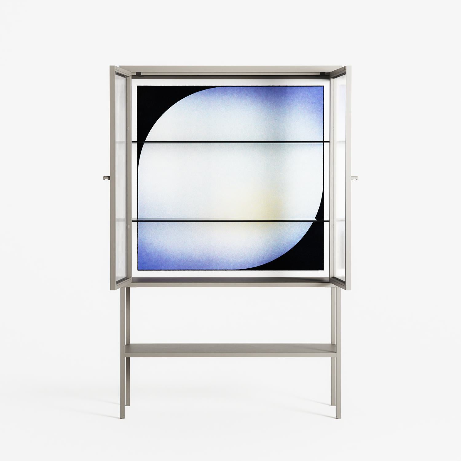 Ambient - Loft cabinet - Alexander Khabbazi - Pebble - Reeded glass