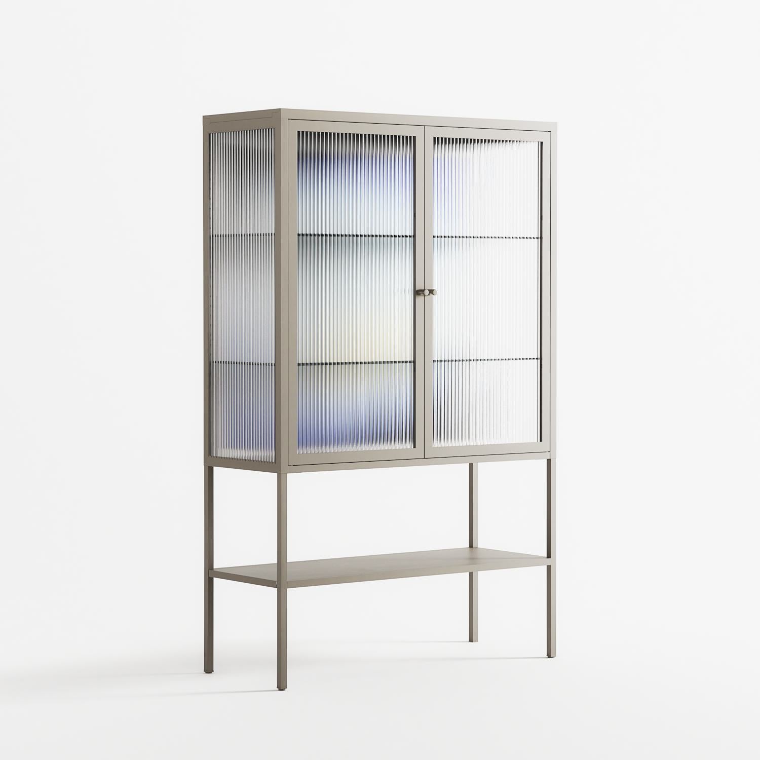 Ambient - Loft cabinet - Alexander Khabbazi - Pebble - Reeded glass