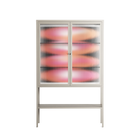 Repeating - Loft Cabinet - Alexander Khabbazi - Pebble - Reeded glass