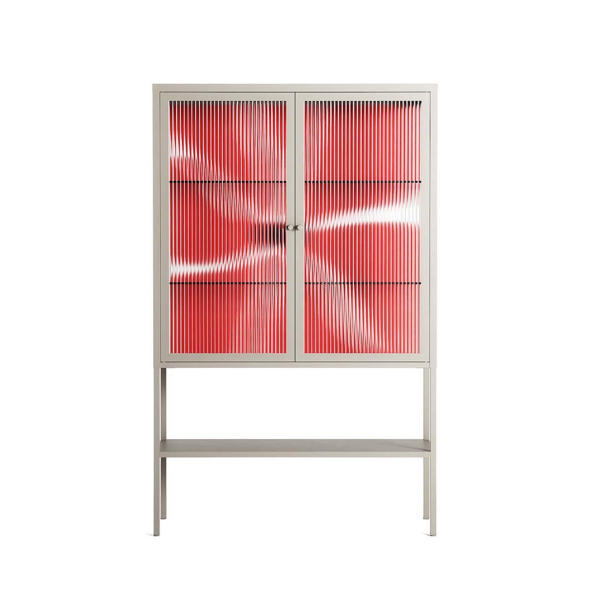 Spring to Summer - Loft Cabinet - Alexander Khabbazi - Pebble - Reeded glass