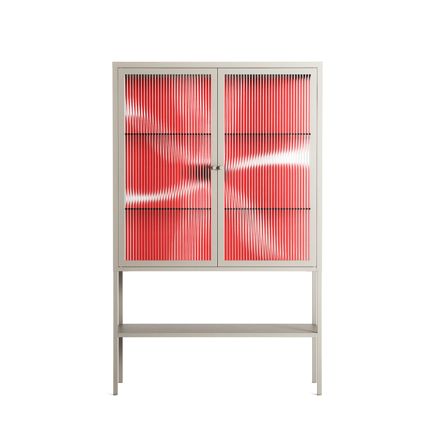 Spring to Summer - Loft Cabinet - Alexander Khabbazi - Pebble - Reeded glass