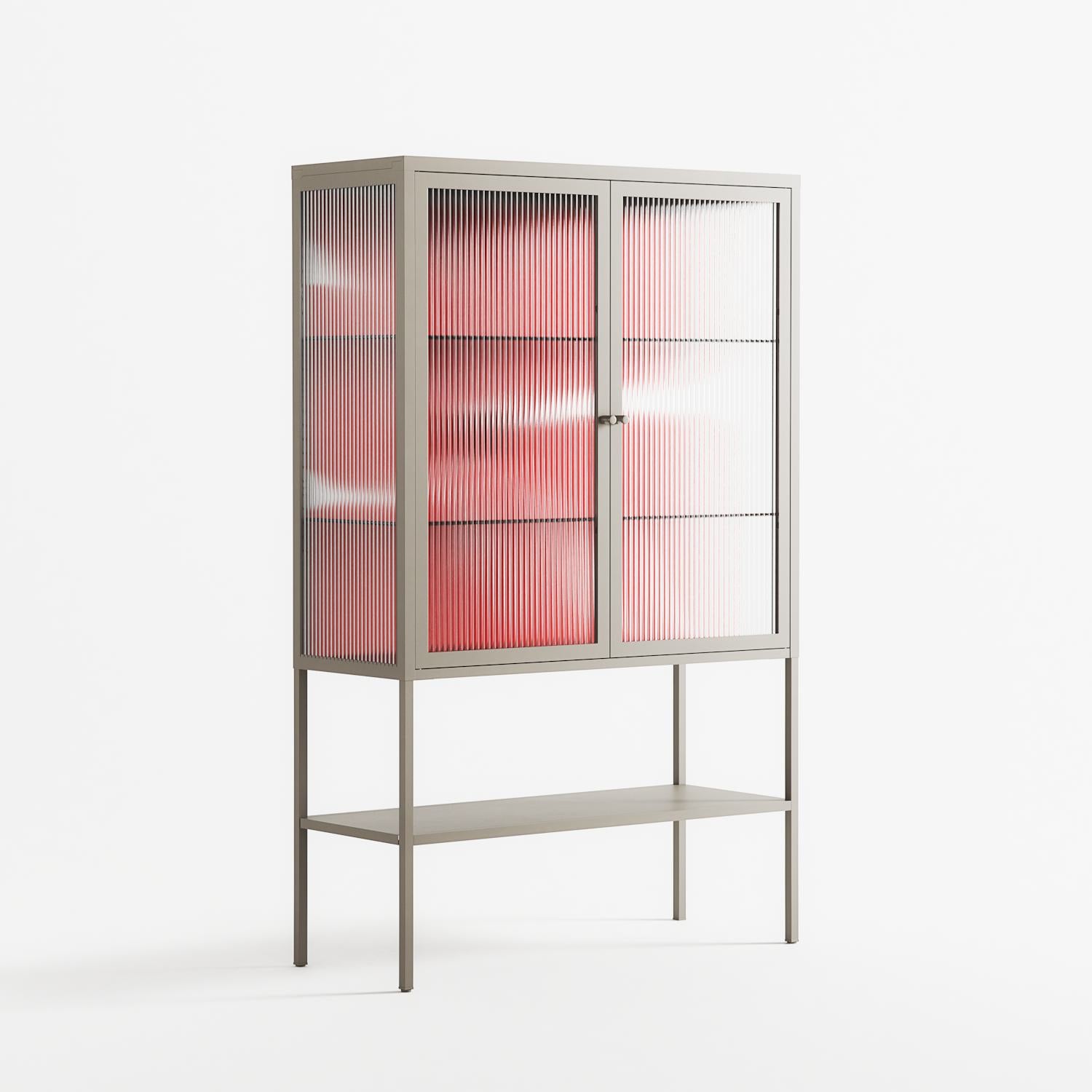 Spring to Summer - Loft Cabinet - Alexander Khabbazi - Pebble - Reeded glass