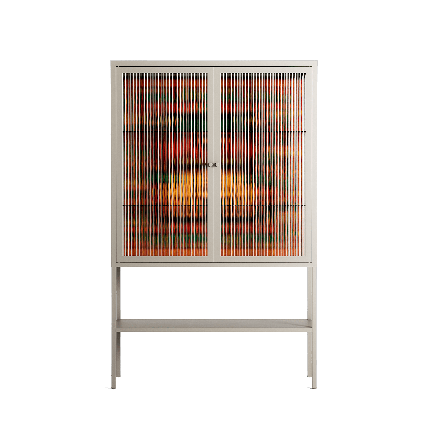 Sunbrother - Loft Cabinet - Nick Liefhebber - Pebble - Reeded glass