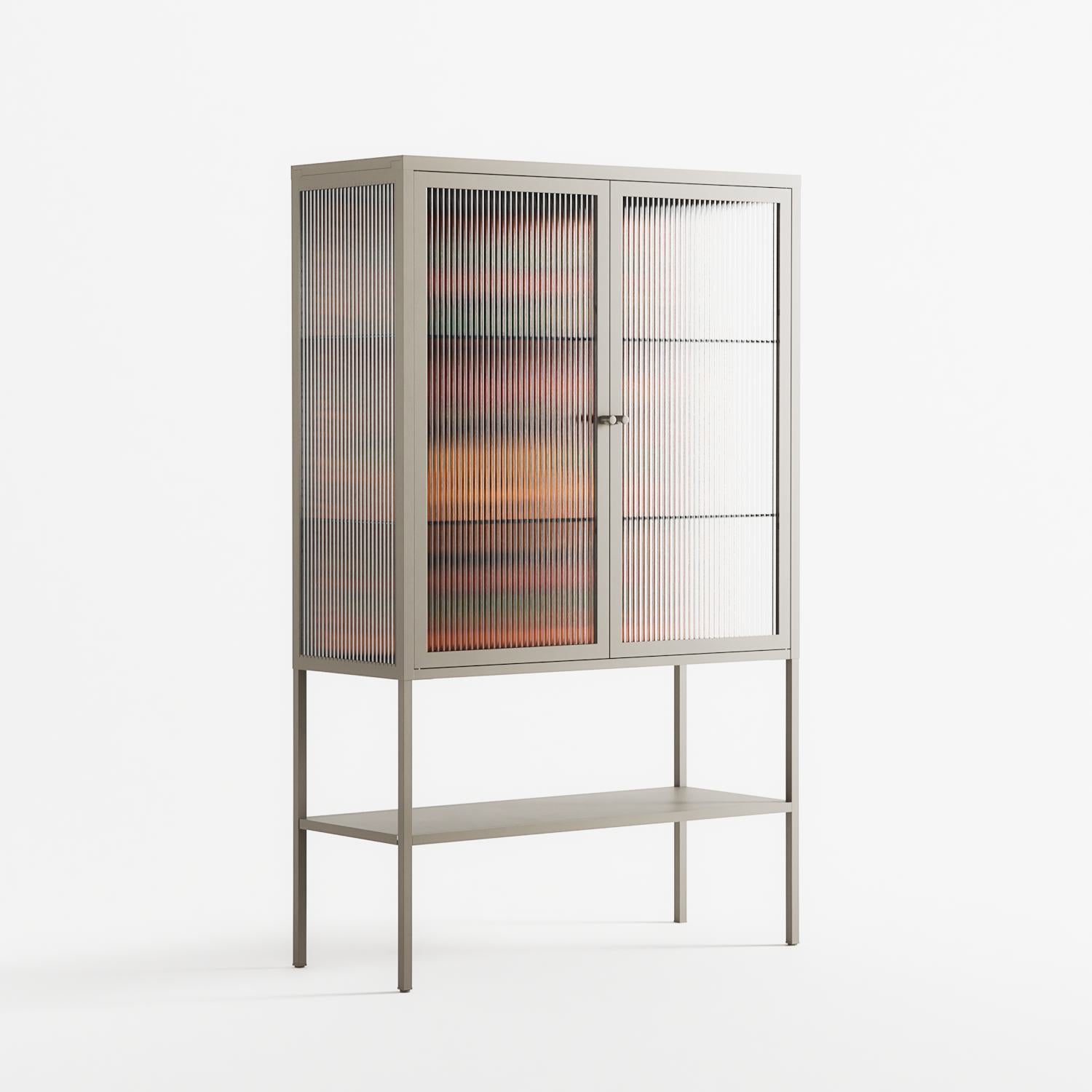 Sunbrother - Loft Cabinet - Nick Liefhebber - Pebble - Reeded glass