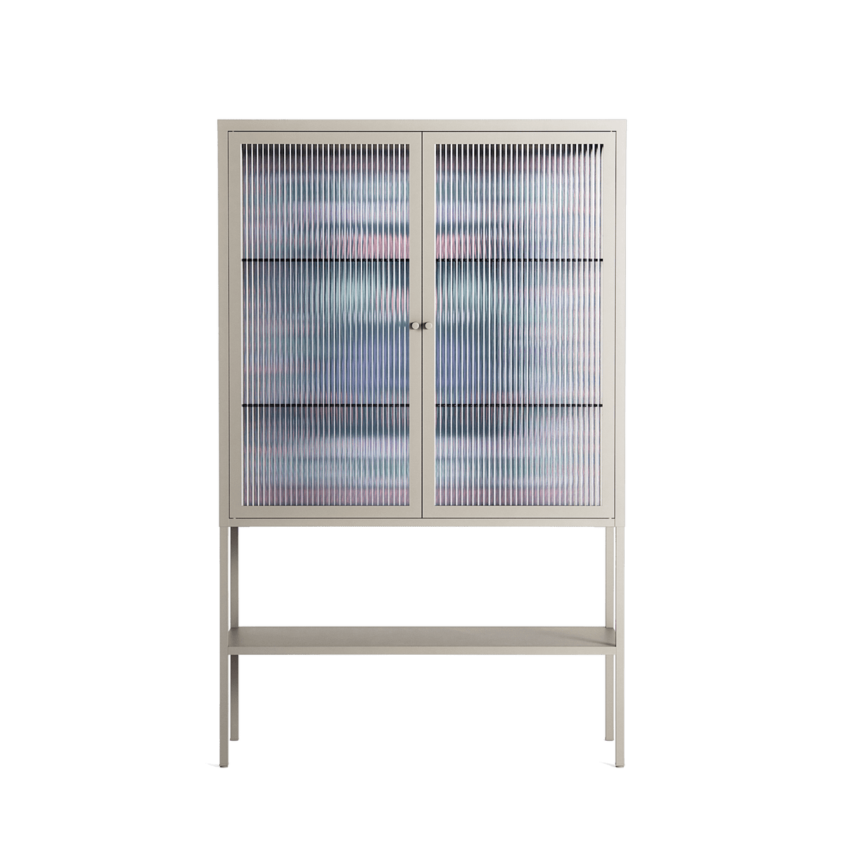 Sunbrother 2 - Loft Cabinet - Nick Liefhebber - Pebble - Reeded glass