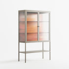 A Bridge Across Time - Loft Cabinet - Nick Liefhebber - Pebble - Reeded glass