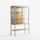A Bridge Across Time 4 - Loft Cabinet - Nick Liefhebber - Pebble - Reeded glass
