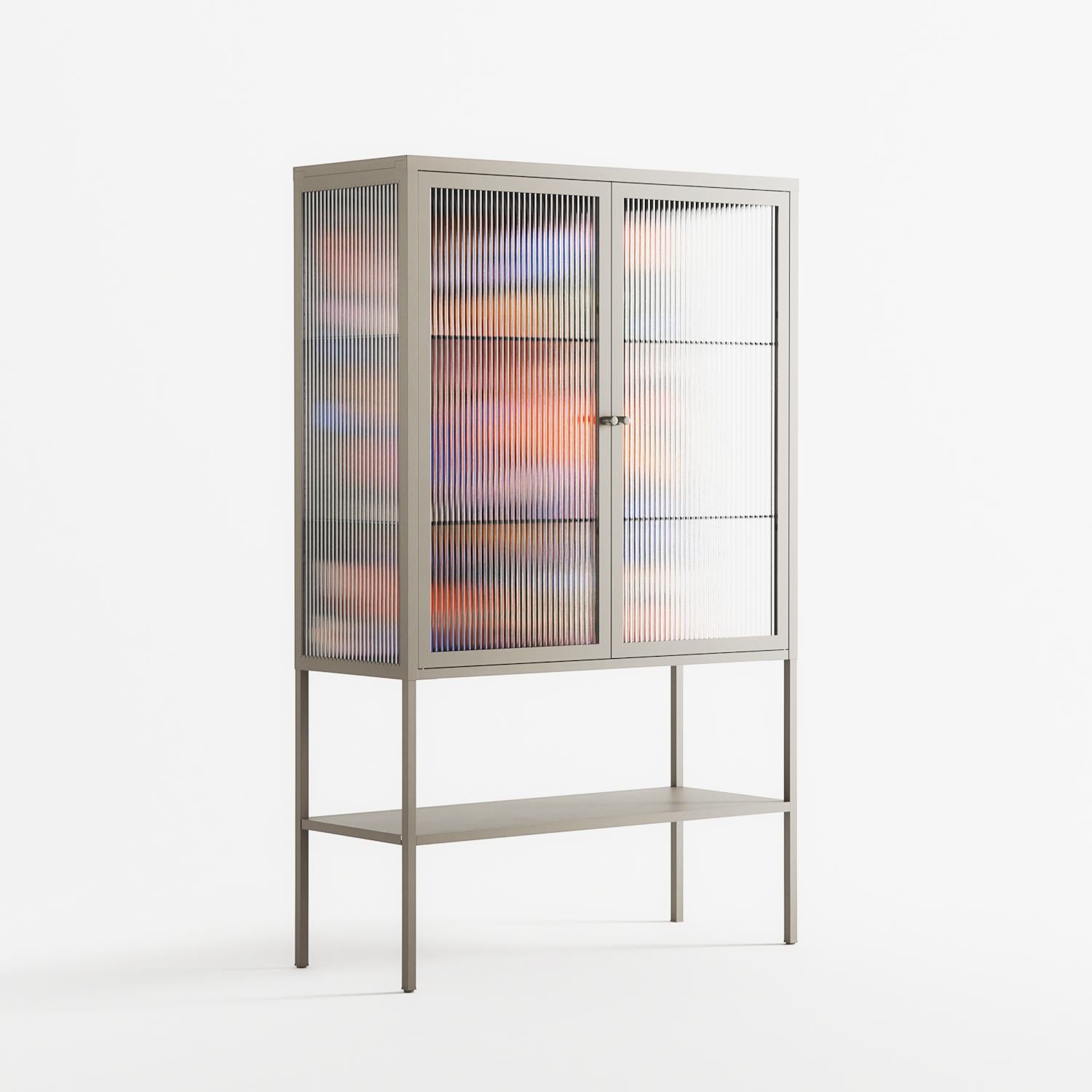 The Secret Herb Garden In The Forest - Loft Cabinet - Nick Liefhebber - Pebble - Reeded glass