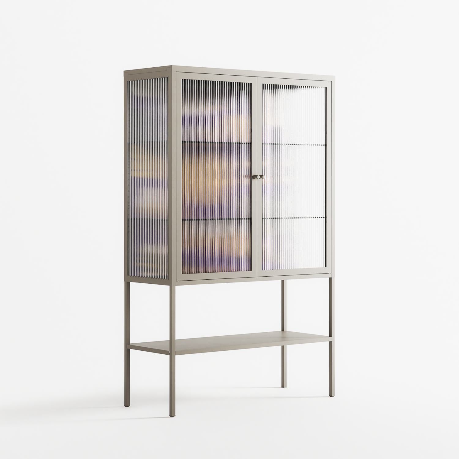 Pebbles - Loft Cabinet - Nick Liefhebber - Pebble - Reeded glass
