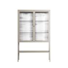 White Flowers - Loft Cabinet - Konrad Blaszczyk - Pebble - Reeded glass