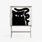 Black Cat - Loft Cabinet - Konrad Blaszczyk - Pebble - Reeded glass