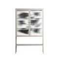 Black Birds - Loft Cabinet - Konrad Blaszczyk - Pebble - Reeded glass