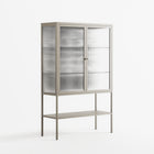 Black Potted Plant - Loft Cabinet - Konrad Blaszczyk - Pebble - Reeded glass