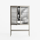 White Fern - Loft Cabinet - Konrad Blaszczyk - Pebble - Reeded glass