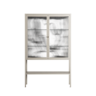 White Potted Plant - Loft Cabinet - Konrad Blaszczyk - Pebble - Reeded glass