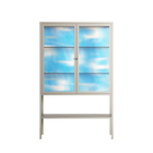 Birds B - Loft Cabinet - Heather Zhou - Pebble - Reeded glass