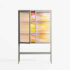 Cake - Loft Cabinet - Heather Zhou - Pebble - Reeded glass