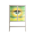 Curiosity - Loft Cabinet - Heather Zhou - Pebble - Reeded glass