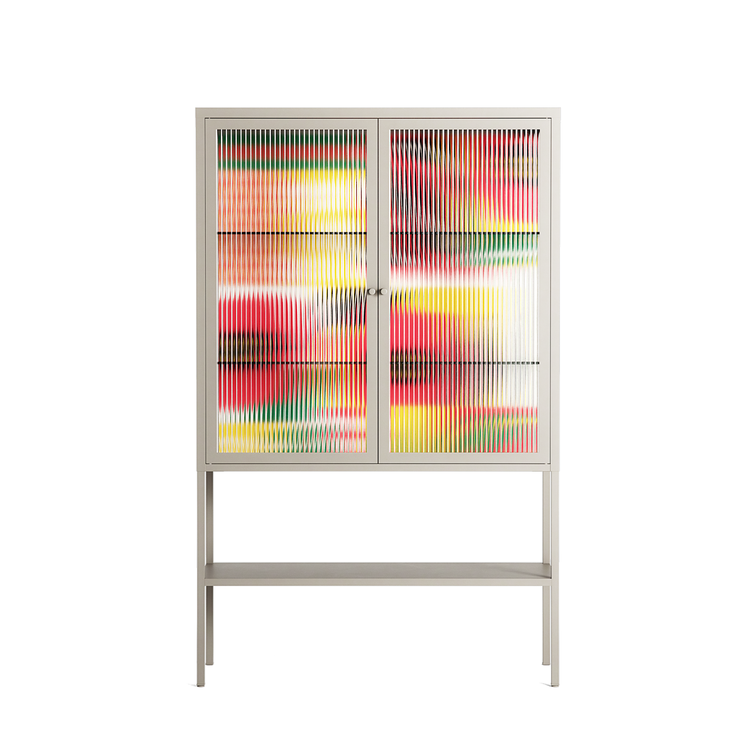Flower C - Loft Cabinet - Heather Zhou - Pebble - Reeded glass