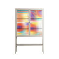 Flower A - Loft Cabinet - Heather Zhou - Pebble - Reeded glass