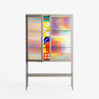 Flower A - Loft Cabinet - Heather Zhou - Pebble - Reeded glass