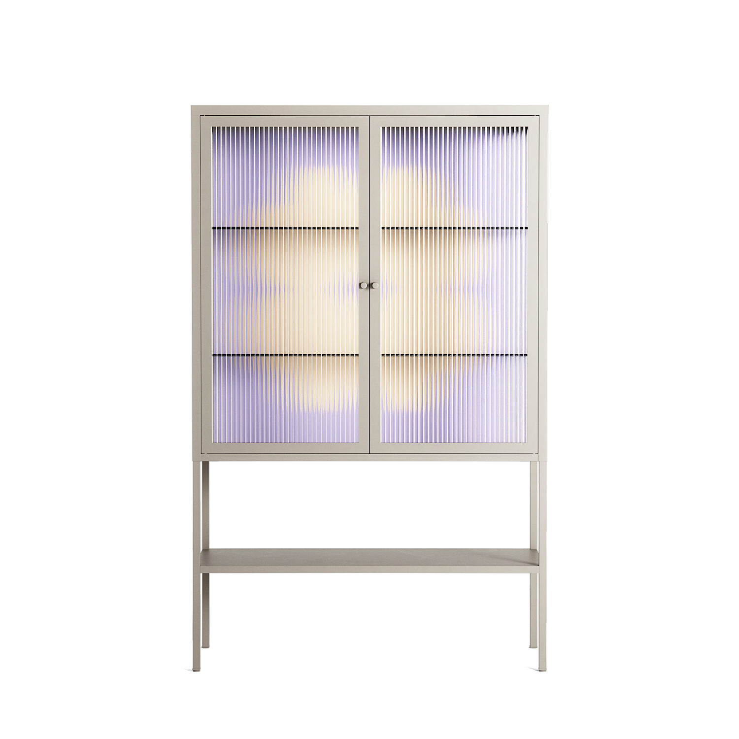 Amara - Loft Cabinet - Linus Lohoff - Pebble - Reeded glass
