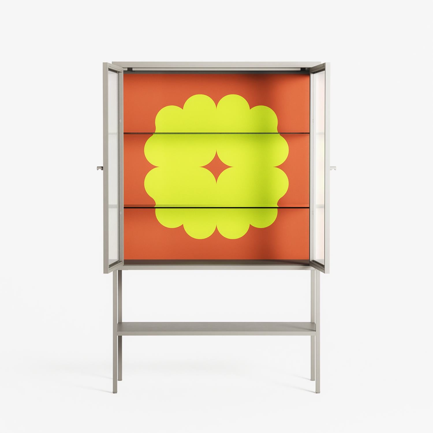 Fernis - Loft Cabinet - Linus Lohoff - Pebble - Reeded glass