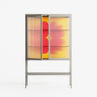 Phonix - Loft Cabinet - Linus Lohoff - Pebble - Reeded glass