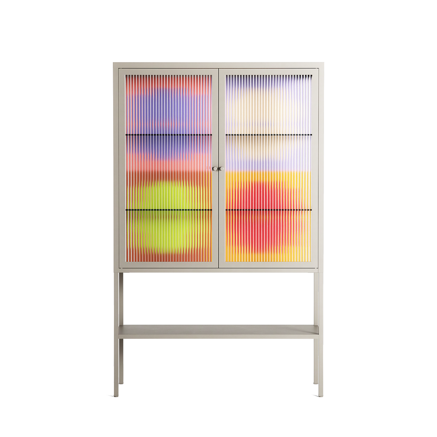 Flowers All - Loft Cabinet - Linus Lohoff - Pebble - Reeded glass