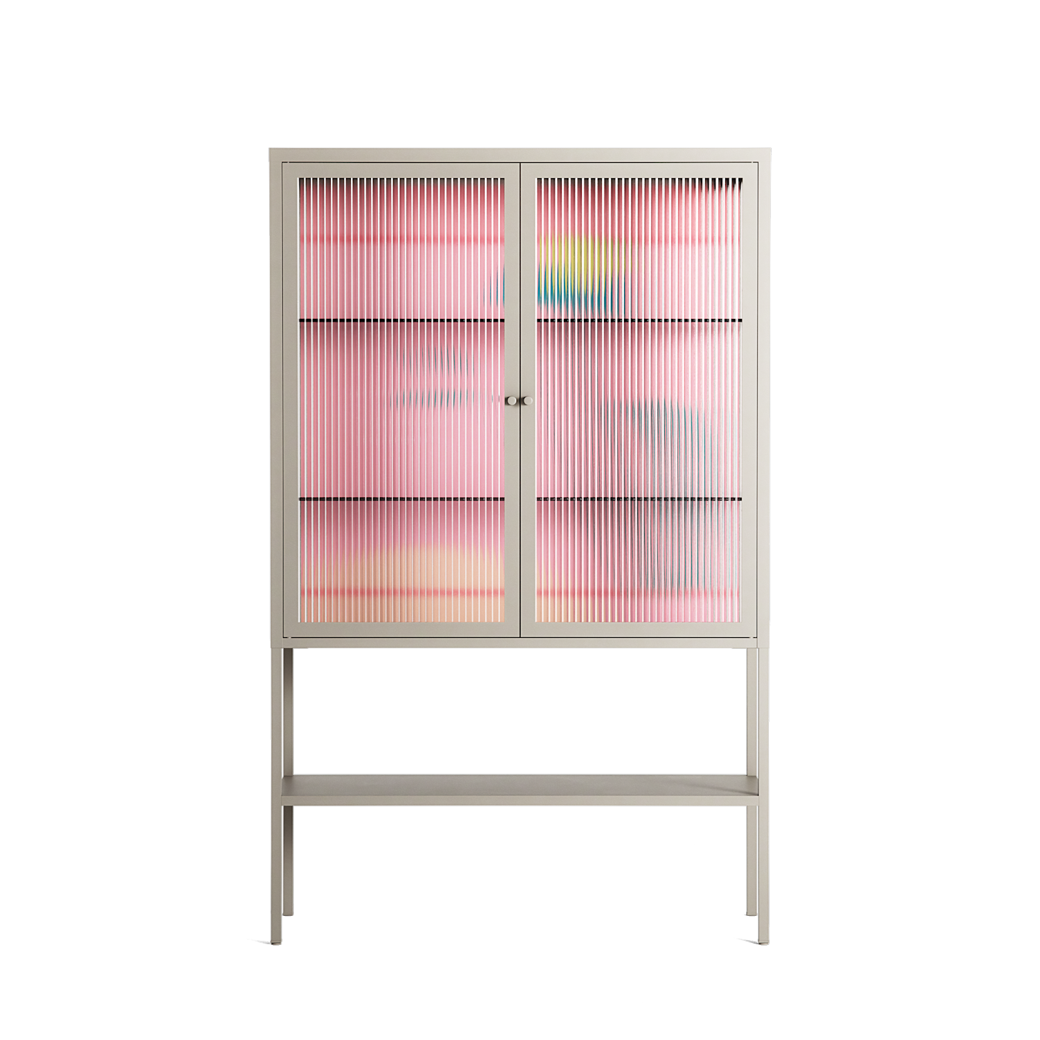 Tender Age in Bloom - Loft Cabinet - Ciara Wade - Pebble - Reeded glass