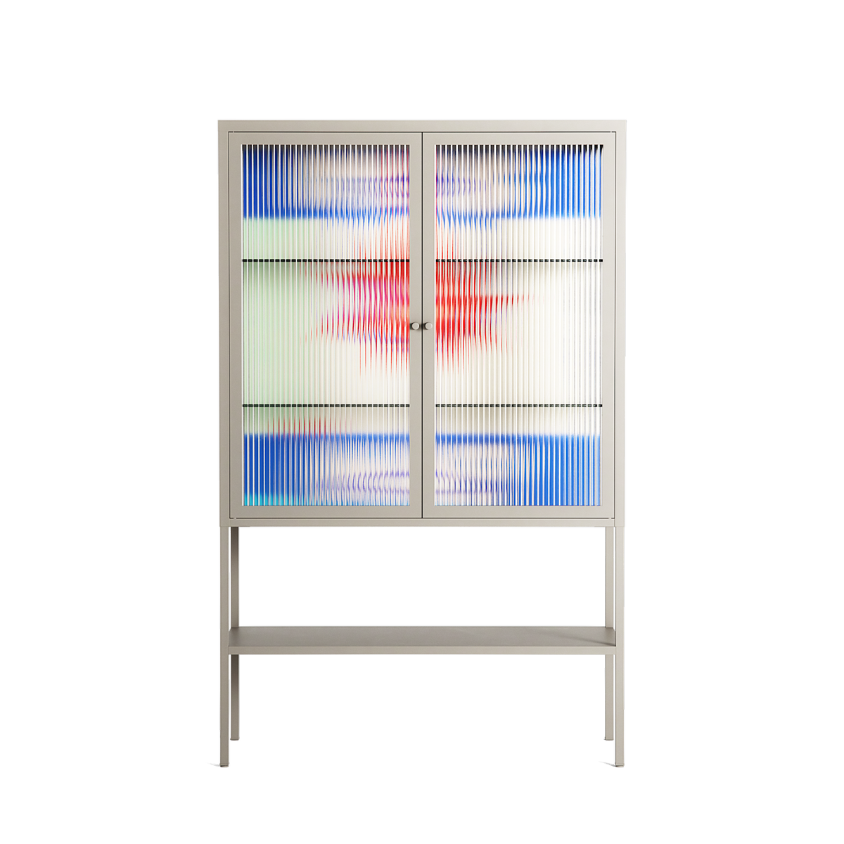 Wino Wagon - Loft Cabinet - Ciara Wade - Pebble - Reeded glass
