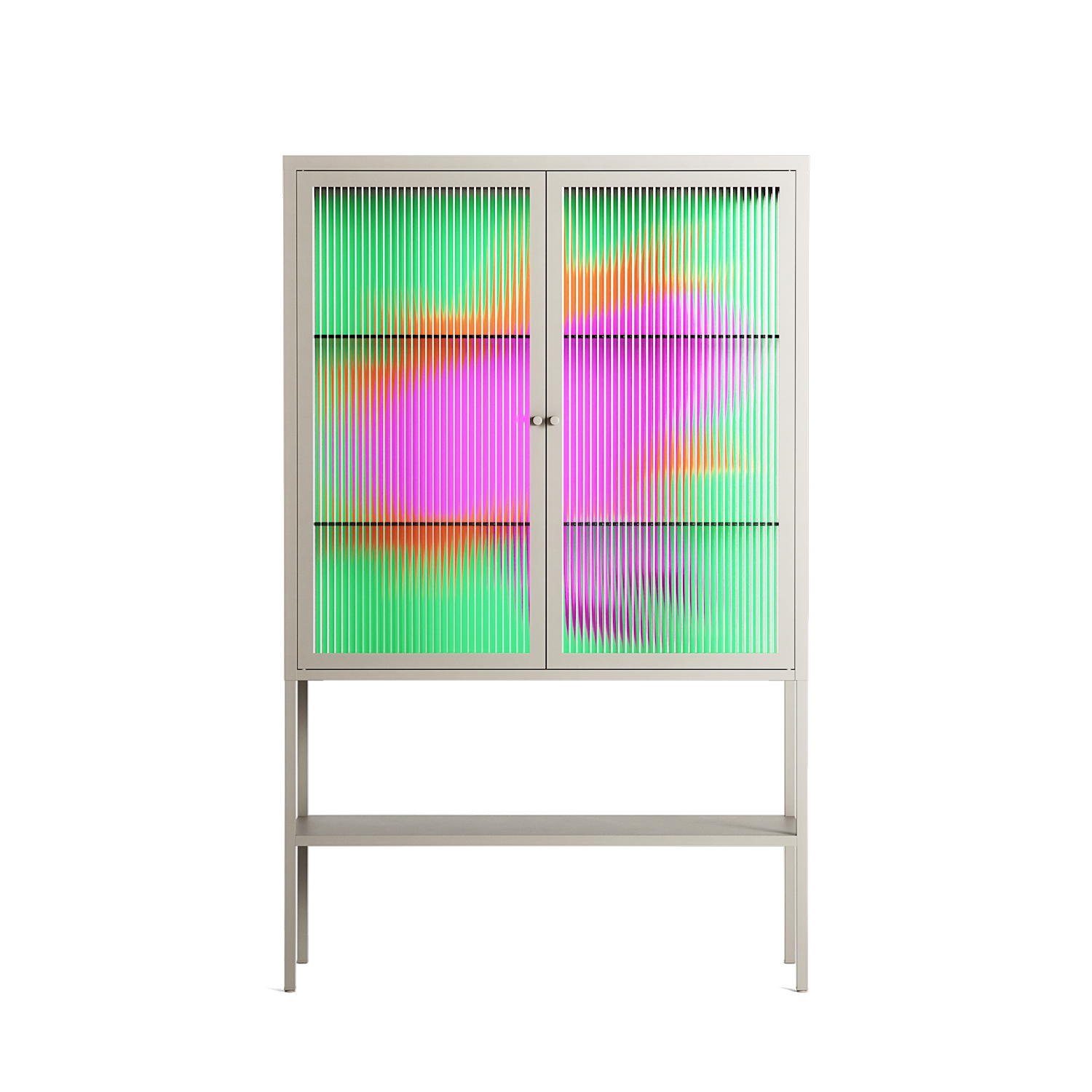 Sit This One Out - Loft Cabinet - Ciara Wade - Pebble - Reeded glass