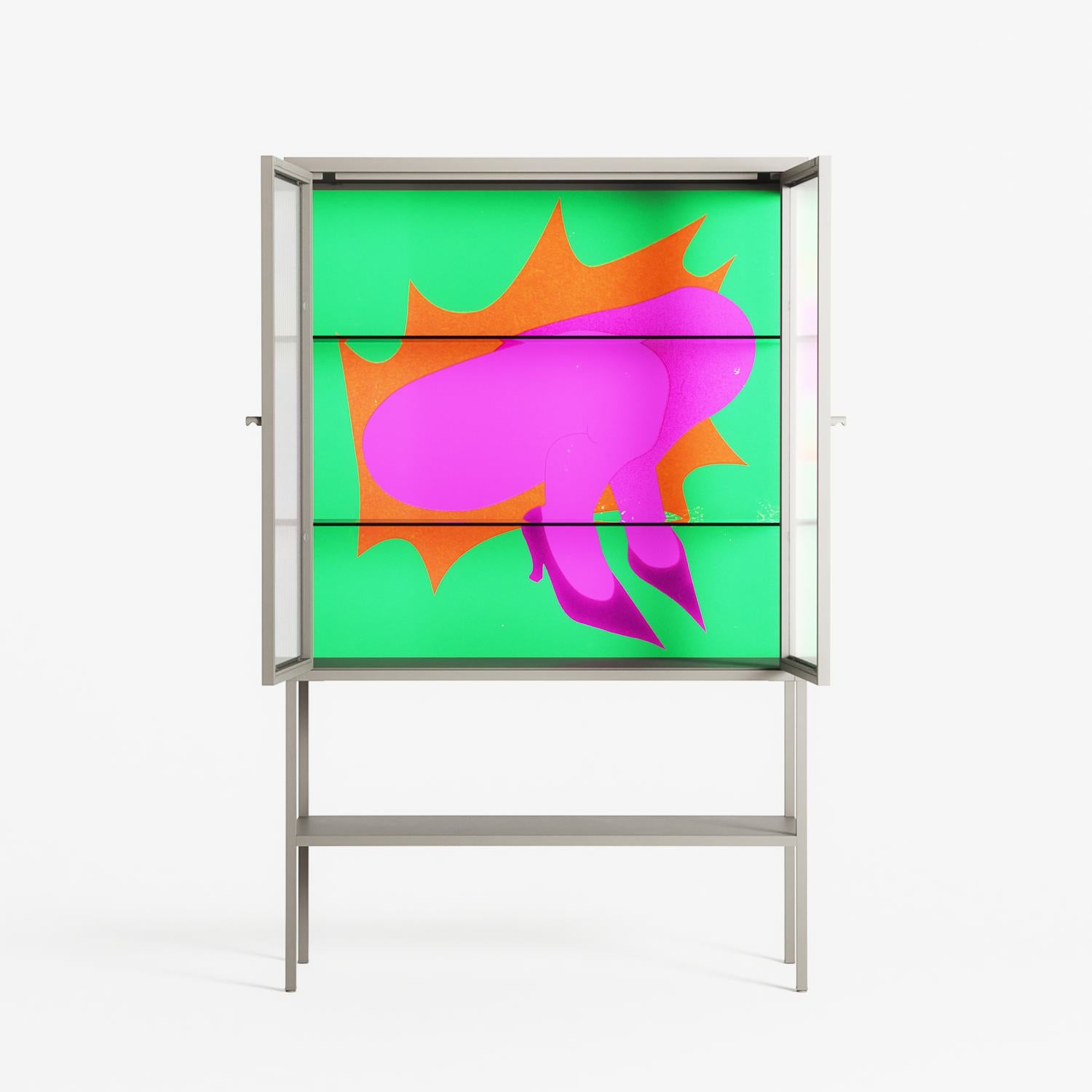 Sit This One Out - Loft Cabinet - Ciara Wade - Pebble - Reeded glass