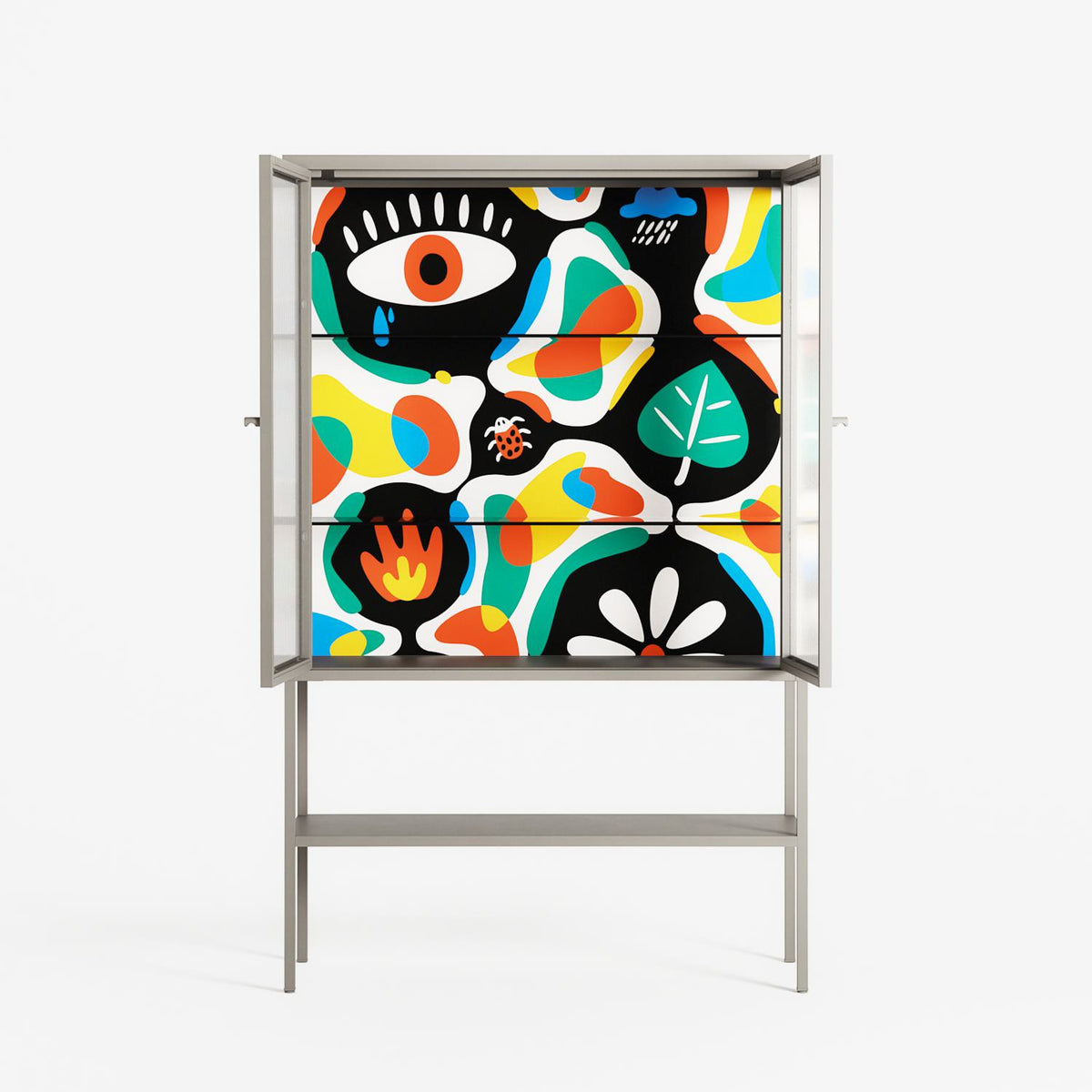 Alive - Loft Cabinet - Vratislav Pecka - Pebble - Reeded glass