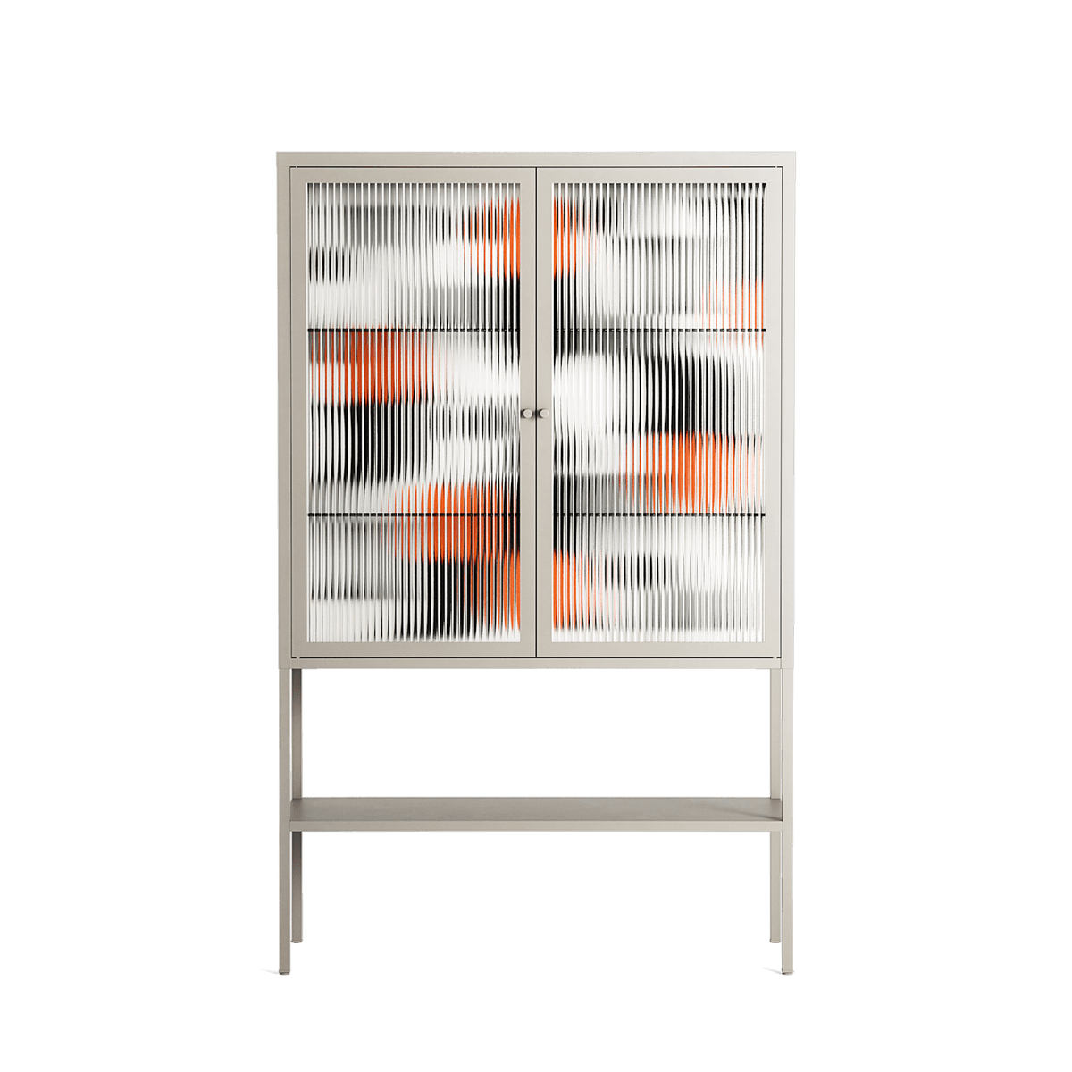 Conserto - Loft Cabinet - Vratislav Pecka - Pebble - Reeded glass